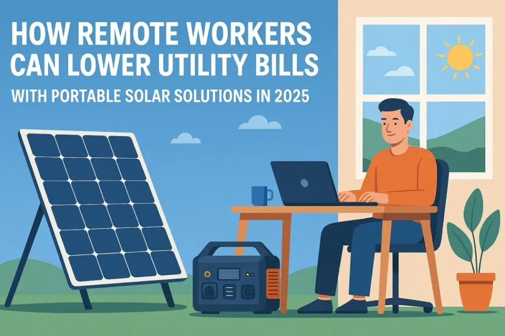 HOW REMOTE WORKERS CAN LOWER UTILITY BILLS WITH PORTABLE SOLAR SOLUTIONS IN 2025