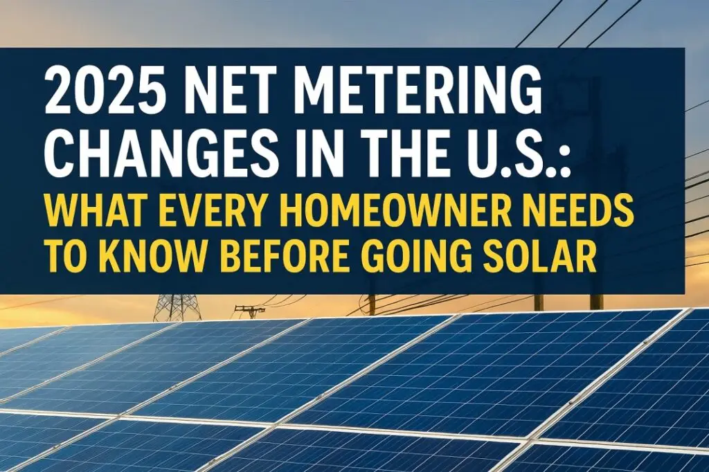 2025 Net Metering Changes in the U.S.: What Every Homeowner Needs to Know Before Going Solar